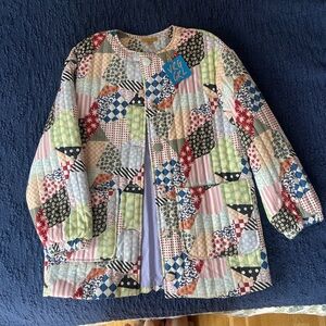 Colorful Patchwork Quilted Jacket